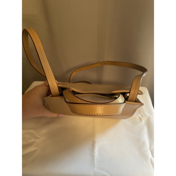 VOORT STUDIO Belgian Designer Mini Bag Sand Tan Purse Crossbody W Strap NEW $833 - Picture 4 of 16